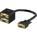 Goobay 1 x SVGA / 2 x SVGA, VGA (D-Sub), 2 x VGA (D-Sub), Hankjønn, Hunkjønn, Sort