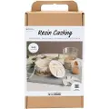 Adlibris DIY Kit Resin Støping, Krukke med lokk, beige, off white, 1 pk.