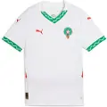 Puma Morocco 2025 Away Jersey Youth, Clothing, White/Fast Green/Red, 15-16Y