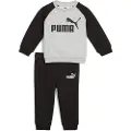 Puma Minicats Essentials Raglan Crew Set Toddler, Clothing, Black, 1-2Y