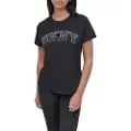 DKNY Arched Varsity Rhinestone Ombre Kortarmet T-skjorte