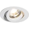 QAZQA Nedfelt spot hvit tiltbar 8,2 cm inkl. dimbar LED til IP54 ultraslank - Pupil