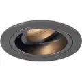 QAZQA Moderne nedfelt spot gunmetal GU10 50 mm rund tiltbar - Chuck