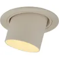 QAZQA Moderne nedfelt spot beige GU10 50 mm rund tiltbar - Installa