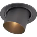 QAZQA Moderne nedfelt spot gunmetal GU10 50 mm rund tiltbar - Installa