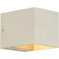 QAZQA Moderne vegglampe beige G9 firkantet - Transfer