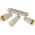 QAZQA Rund takspot beige GU10 50 mm 3-lys - Stanley