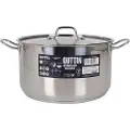 Quttin Stål Gryte + Lokk 30 Cm/0.8 Mm/hotell 12l
