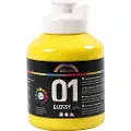 Creativ Company Akrylmaling A-Color 01 - blank, primærgul, 500 ml