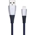 JustMobile ZinCable, 1,5 m, Lightning, USB A, Sølv, Termoplastisk elastomer (TPE), Tablet: iPad 4, iPad mini, iPad mini with Retina Display, iPad mini 3, iPad mini 4, iPad Air, iPad...