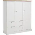 Loft 24 Loft24Highboard Binz 2+1 dører/2 skufferHvitSkapFra Homeroom