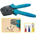Hazet 4656-1 Krympetang Isolerede kabelsko , Isolerede kabelforbindelser 0.5 til 6 mm²