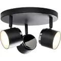 Nielsen SPOTTEATER SORT RONDEL 3-SPOT