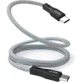 SBS TECABLETCCMAG, 1 m, USB C, USB C, USB 3.2 Gen 1 (3.1 Gen 1), 0,48 Gbit/s, Sort, Sølv