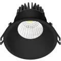Nordtronic Downlight Velia LED 10,9W 2700K, 650 lm, 230V rund, mat sort