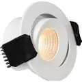 Csdk-Sl LED-downlight Optic XS Tilt Hvid Tune, 205lm, Ra>95, 45° spredning, tilt 20°, 4W, IP44. Fasedæmpbar 230V-driver