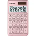 Casio SL-1000SC - Lommekalkulator - 10 sifre - solpanel, batteri - rosa