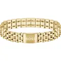 Hugo Boss for man. 1580645 Bracelet Owan gold plated (OSFA), Casual, Stainless steel