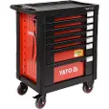 YATO YT-55290, Stål, Rød, 7 skuffer, Kulelagerbaserte teleskopskinner, 25 kg, 35 kg