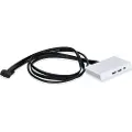 Lian Li - System cabinet I/O interface kit - USB 3.1 Type-C and 2 x USB 3.0 Type-A - under cabinet mountable - hvit - 80 cm