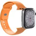 Puro ICON - Klokkestropp for smart armbåndsur - størrelse S/M og M/L - aprikose - for Apple Watch Hermès Series 7, Hermès Series 9, Nike Series 7, Series 10, Series 8, Series 9