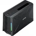 UNITEK dokkingstasjon Unitek dokkingstasjon, 1x M.2 NVMe-stasjon, 1x SATA-stasjon, USB-C 10 Gbps