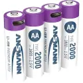 Ansmann 1312-0036, Oppladbart batteri, AA, Lithium-Ion (Li-Ion), 1,5 V, 4 stykker, 1800 mAh