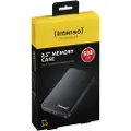 Intenso Memory Case - Harddisk - 500 GB - ekstern (bærbar) - 2.5 - USB 3.0 - 5400 rpm - buffer: 8 MB - svart
