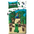 MCU Minecraft Sengetøj 140 x 200 cm - 100 Procent Bomuld