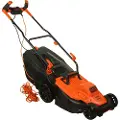Black & Decker BLACK+DECKER BEMW471BH-QS Tondeuse à Gazon Filaire 6 Hauteurs, 1600 W, Orange, 38 cm