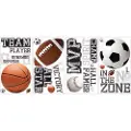 RoomMates All Star Sports Ordsprog Wallstickers