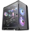 Thermaltake View 51 TG ARGB - ARGB Edition - tower - ATX - sidepanel med vindu (herdet glass) - ingen strømforsyning (PS/2) - svart - USB/lyd