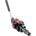 Vevor hydraulisk vedkløyverventil 1 spole, 25 GPM hydraulisk retningsventil, 3626 PSI hydraulisk lasteventil, hydraulisk joystickkontrollventil for små traktorer, lastere, vedkløyver
