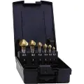 Exact 05568 Keglesænker-sæt 5 dele 6.3 mm, 10.4 mm, 16.5 mm, 20.5 mm, 25 mm HSS TiN Cylinderskaft 1 Set