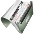 Leitz Style - Dokumentmappe - kan utvides - 6 rom - 6 deler - for A4 - med fliker - pistasiegrønn