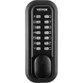 Vevor mekanisk nøkkelfri inngangsdørlås, 14-sifret tastatur, dørlåssett for utendørs port med overflatemontert lås, vanntett sinklegering, tastatur og knott, enkel å installere, for hage, gårdsplass,