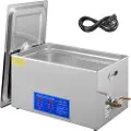 Vevor 22L ultralydrensemaskin rustfritt stål ultralydrensemaskin digital varmeovn timer smykkerens for kommersiell personlig hjemmebruk (22L)