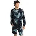 Victorio & Lucchino , V&L for man. 660007005 Box neck sweatshirt with palm tree print (M), Casual, Cotton, Long sleeve