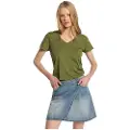 LOIS Jeans for woman. 411432608 Denim crossover skirt with blue button fastening (30), Casual, Cotton