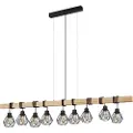 Eglo TOWNSHEND 5 LANGBORD 9L SORT/TRÆ FSC