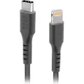 SBS TECABLELIGTC1K, 1 m, Lightning, USB C, Hankjønn, Hankjønn, Sort