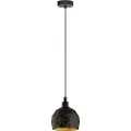 Eglo Roccaforte - Taklampe - 1 sokkel - E14 - svart, gull