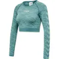 Hummel Saga Cropped Seamless Langarmet T-skjorte