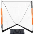 Vevor Lacrossemål, 6' x 6' Lacrossenett, Bærbart Lacrossemål med Bæreveske, Glassfiberstang Lacrosse-treningsutstyr for Hage, Enkelt Oppsett av College-mål, Perfekt for Ungdoms- og Voksentrening