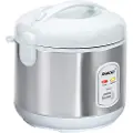 Steba RK 2 - Riskoker - 1.8 liter - 700 W - rustfritt stål / hvit