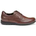 Fluchos for man. 8498_AVE_CAST Leather Shoes Luca 8498 brown (46), Flat, Laces, Casual, Party, Classic