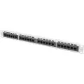 Lanberg PPU5-1024-S, RJ-45, Cat5, Cat5e, Hvit, Metall, Rackmontering, 1U