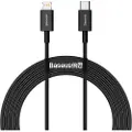 Baseus Superior Series USB-C / Lightning-kabel - 2m, 20W - Svart