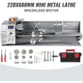 Vevor Mini Metalldreiebenk 750W Metalldreiebenk med variabel hastighet 50 til 3000 o/min Fresepresisjonsdreiebenk 220 x 600 mm for metall Metalldreiebenk for motflatedreiing og boring