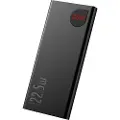 Baseus Powerbank Baseus Adaman Metal, 10000 mAh, 2xUSB, USB-C, Lightning, MicroUSB 22,5 W (svart)